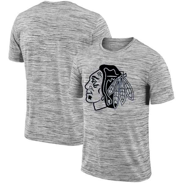 Chicago Blackhawks 2018 Heathered Black Sideline Legend Velocity Travel Performance T-Shirt,We sell and wholesale Chicago Blackhawks 2018 Heathered Black Sideline Legend Velocity Travel Performance T-Shirt on line form chian!